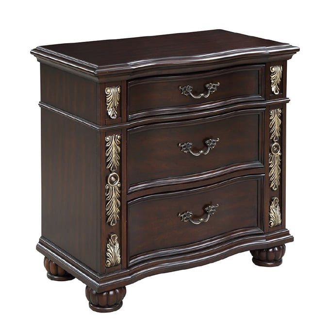 New Classic Furniture Maximus Brown Nightstand NCF-B1754-040