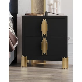 New Classic Furniture Empire Black Nightstand