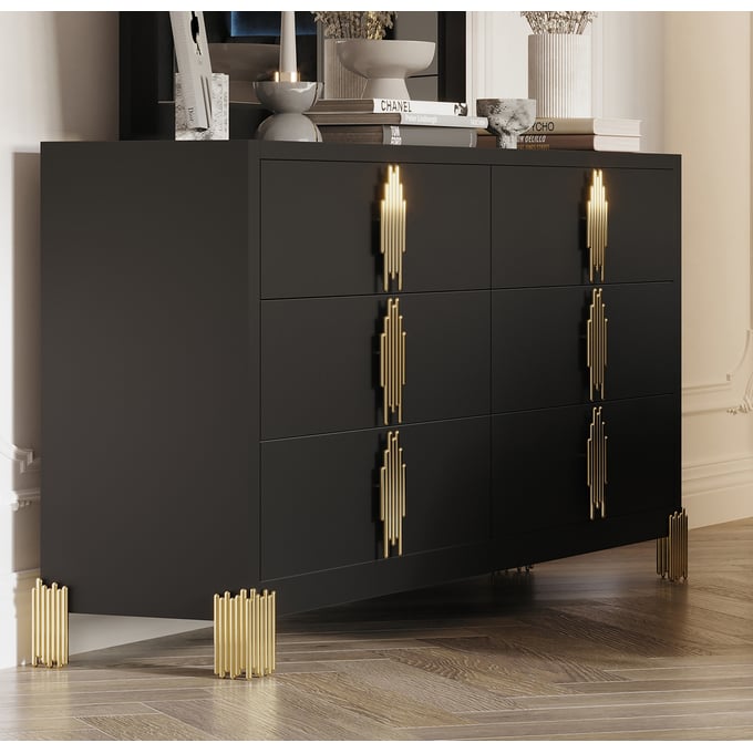 New Classic Furniture Empire Black Dresser NCF-B2034-050