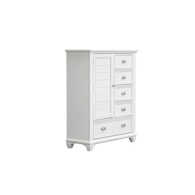 New Classic Furniture Jamestown White Door Chest NCF-B2118-075