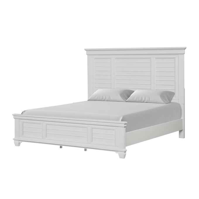 New Classic Furniture Jamestown White King Bed NCF-B2118-K-BED