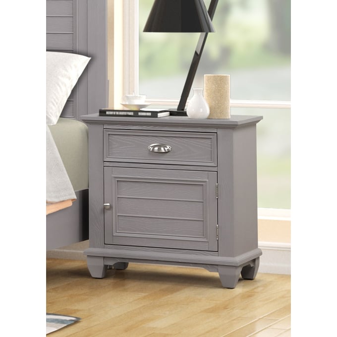 New Classic Furniture Jamestown Gray Nightstand NCF-B2118G-040