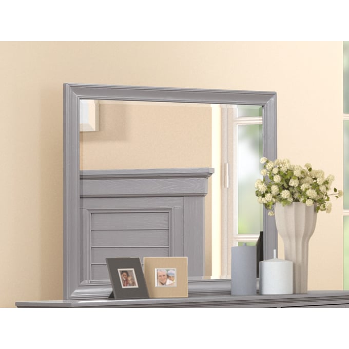 New Classic Furniture Jamestown Gray Landscape Mirror NCF-B2118G-060