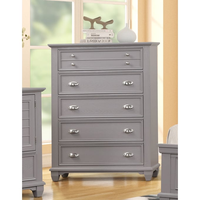 New Classic Furniture Jamestown Gray Chest NCF-B2118G-070