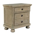 Allegra Nightstand -Pewter