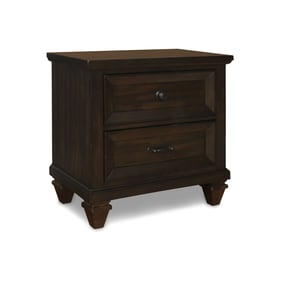 New Classic Furniture Sevilla Walnut Two Drawers Nightstand