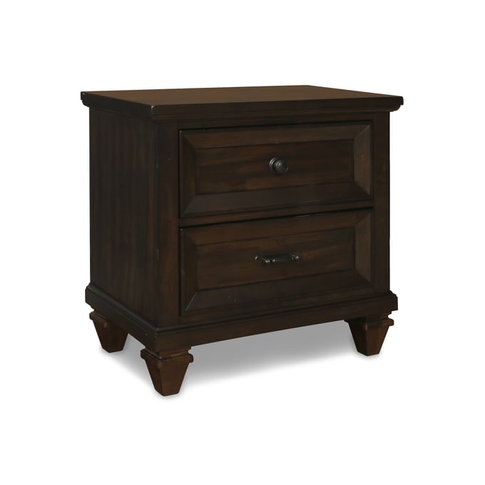 New Classic Furniture Sevilla Walnut Two Drawers Nightstand NCF-B2264-040