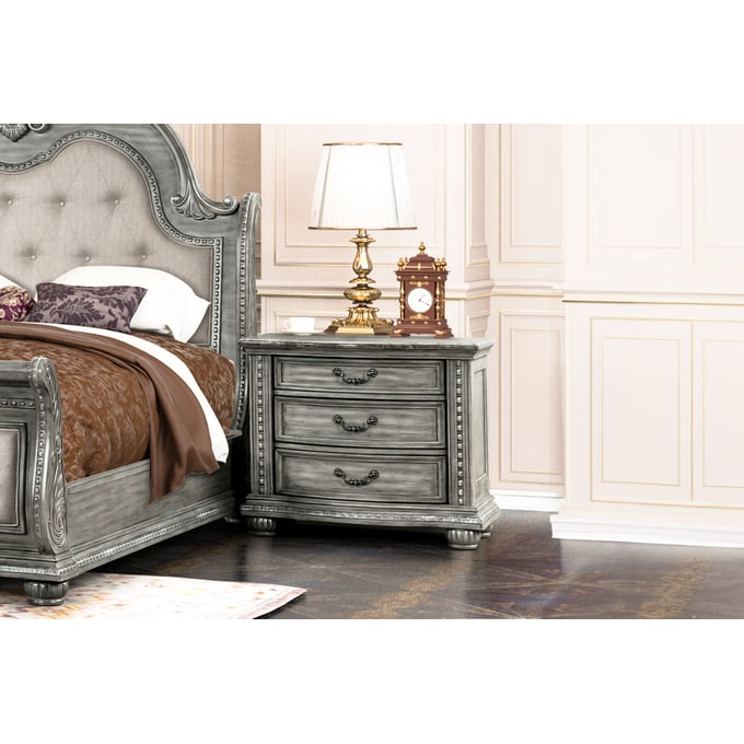 New Classic Furniture Contessa Gray Nightstand NCF-B2457-040