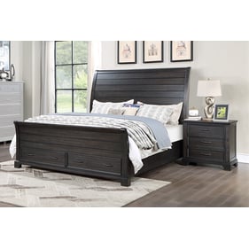 New Classic Furniture Stafford County Walnut 2pc Bedroom Set with Queen Bed