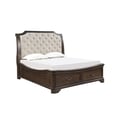 Lyndhurst Walnut Brown Queen Storage Bed