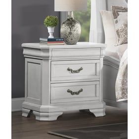 New Classic Furniture Lyndhurst Vintage White Nightstand