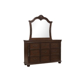 New Classic Furniture Vienna Cherry Dresser And Mirror