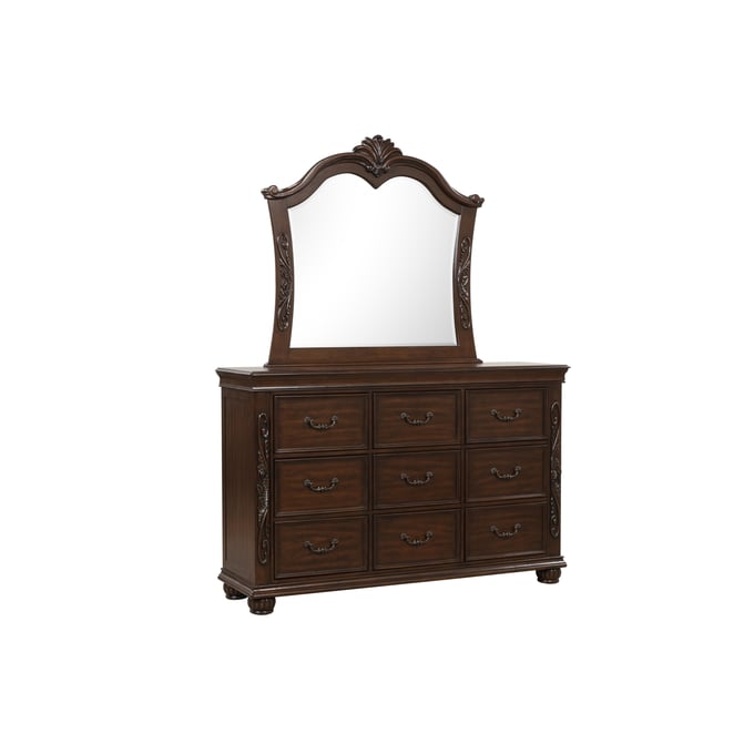 New Classic Furniture Vienna Cherry Dresser And Mirror NCF-B5007-DRMR