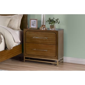 New Classic Furniture Silhouette Walnut Nightstand