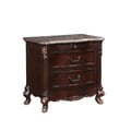 Constantine Nightstand W/Marble Top-Cherry