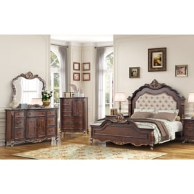 New Classic Furniture Constantine Cherry 4pc Queen Bedroom Set B-DR-MR-CH