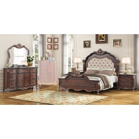 New Classic Furniture Constantine Cherry 4pc Bedroom Set with Queen Bed