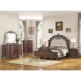 New Classic Furniture Constantine Cherry 5pc Queen Bedroom Set B-DR-MR-CH-N...