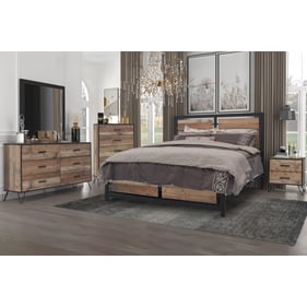 New Classic Furniture Elk River Brown 5pc King Bedroom Set B-DR-MR-CH-NS