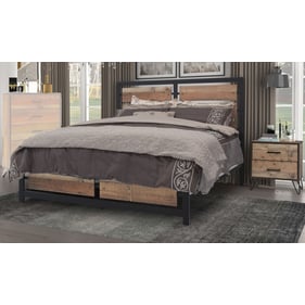 New Classic Furniture Elk River Brown 4pc Bedroom Set With Cal King Bed