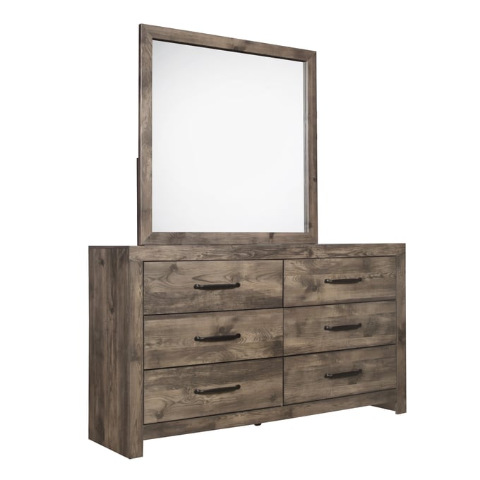 New Classic Furniture Misty Lodge Gray Dresser And Mirror NCF-B6303-DRMR