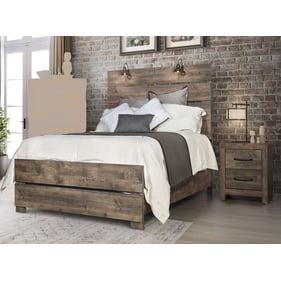 New Classic Furniture Misty Lodge Gray 2pc Bedroom Set With Queen Bed