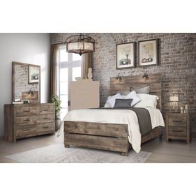 New Classic Furniture Misty Lodge Gray 4pc Bedroom Set With Queen Bed