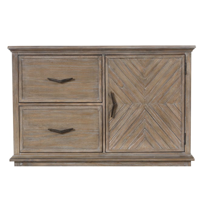 New Classic Furniture Tybee Brown Bacherlors Chest Top NCF-B6428-071T