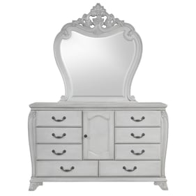 New Classic Furniture Cambria Hills Gray Dresser And Mirror