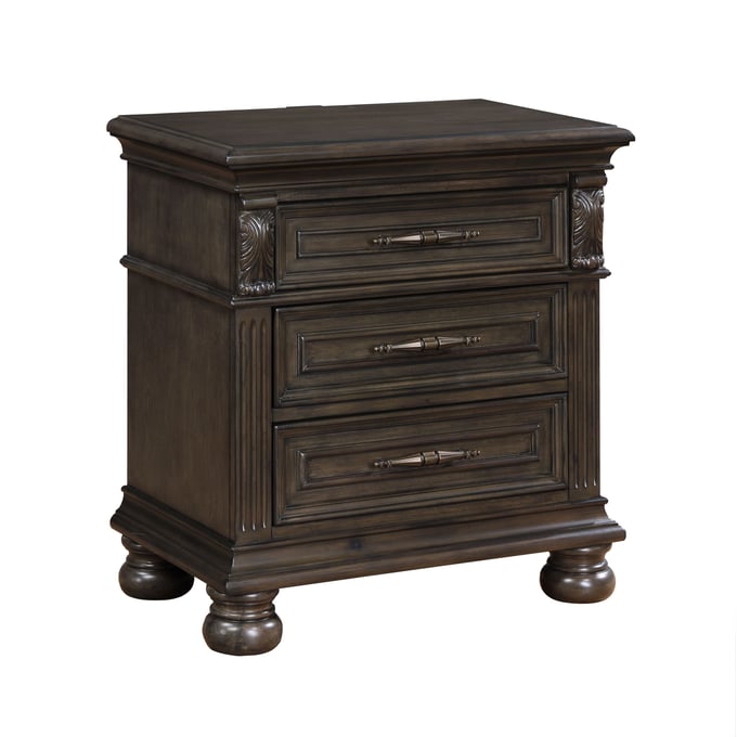 New Classic Furniture Balboa Brown USB Nightstand NCF-B909-040