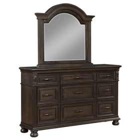 New Classic Furniture Balboa Brown Dresser and Mirror