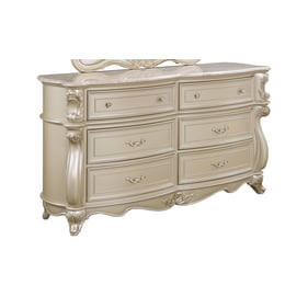 New Classic Furniture Monique Champagne Dresser with Marble Top