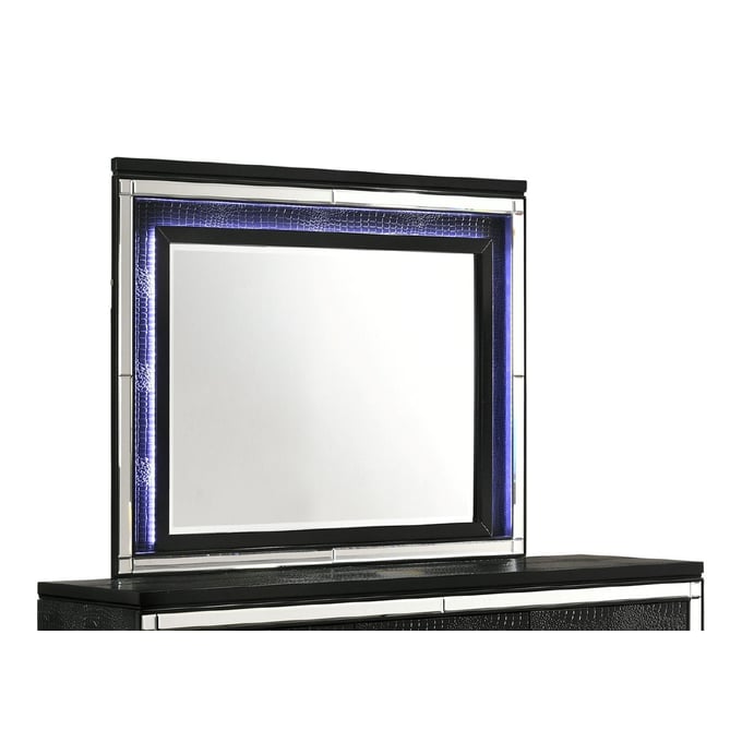 New Classic Furniture Valentino Black Lighted Mirror NCF-BA9698B-060