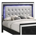 Valentino 6/6-6/0 K Lighted Headboard-Black