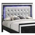 Valentino 5/0 Q Lighted Headboard-Black