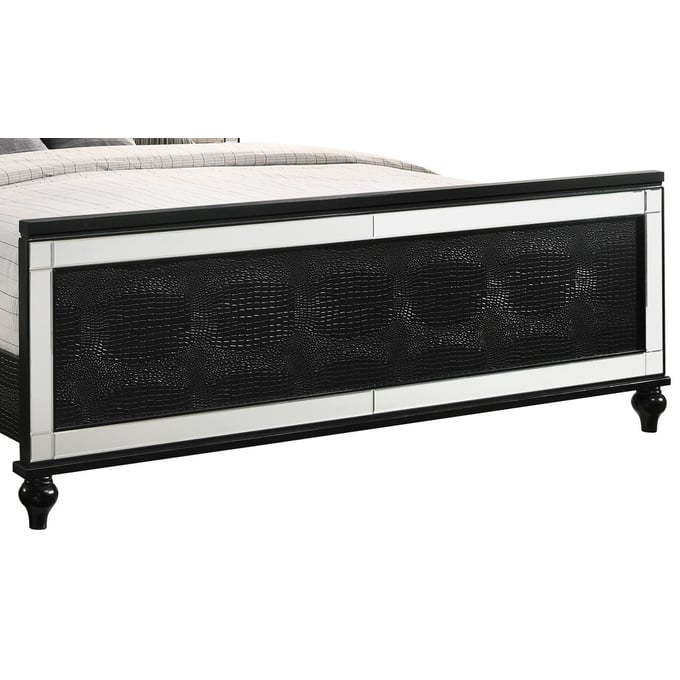 New Classic Furniture Valentino Black Queen Footboard NCF-BA9698B-320