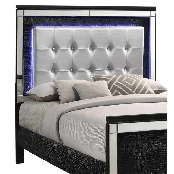 New Classic Furniture Valentino Black Full Headboard NCF-BA9698B-410