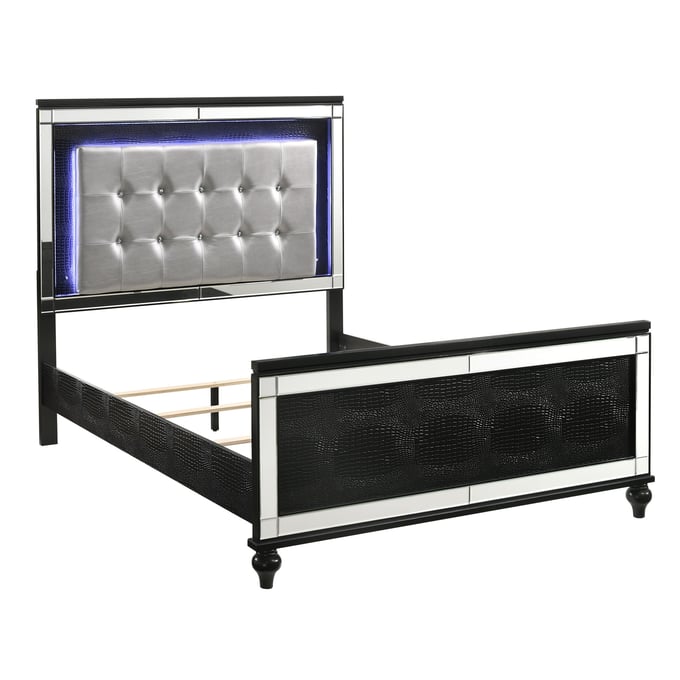 New Classic Furniture Valentino Black Twin Bed NCF-BA9698B-T-BED