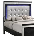 Valentino 3/3 T Headboard - Black