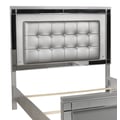 Valentino 6/6-6/0 K Lighted Headboard-Silver