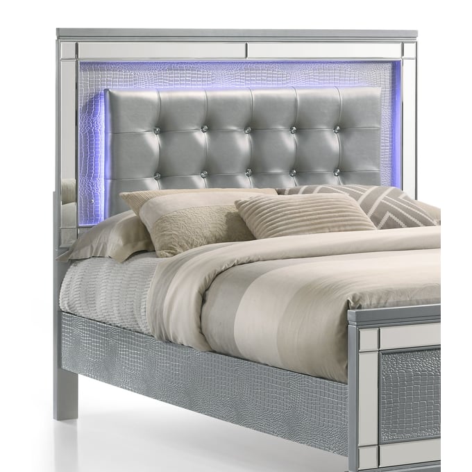 New Classic Furniture Valentino Silver Full Headboard NCF-BA9698S-410