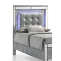 Valentino 3/3 T Headboard - Silver