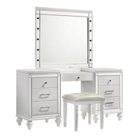 New Classic Furniture Valentino White Vanity Set