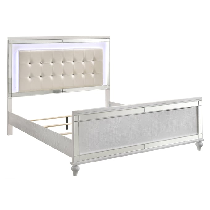 New Classic Furniture Valentino White King Bed NCF-BA9698W-K-BED