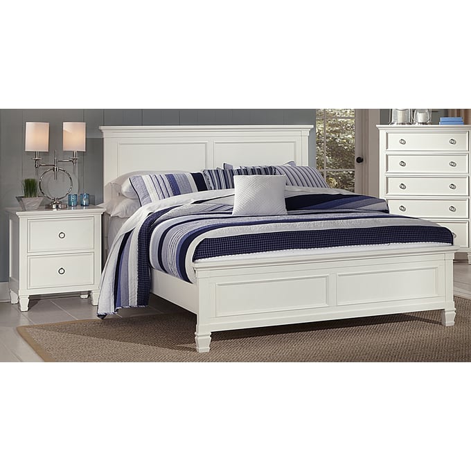 New Classic Furniture Tamarack White 2pc Kids Bedroom Set with Twin Bed NCF-BB044W-T-BR-S4