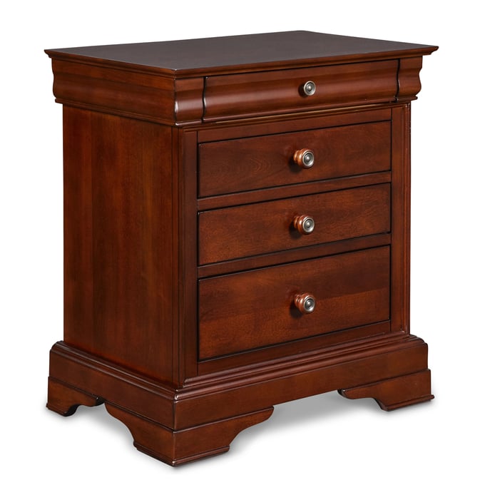 New Classic Furniture Versaille Cherry Nightstand NCF-BH1040-040