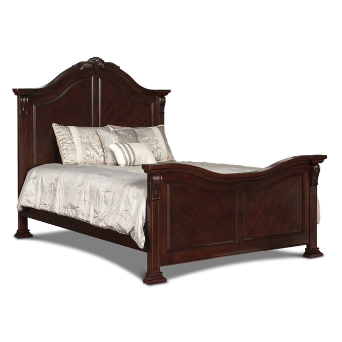 New Classic Furniture Emilie Tudor Brown Cal King Bed NCF-BH1841-CK-BED