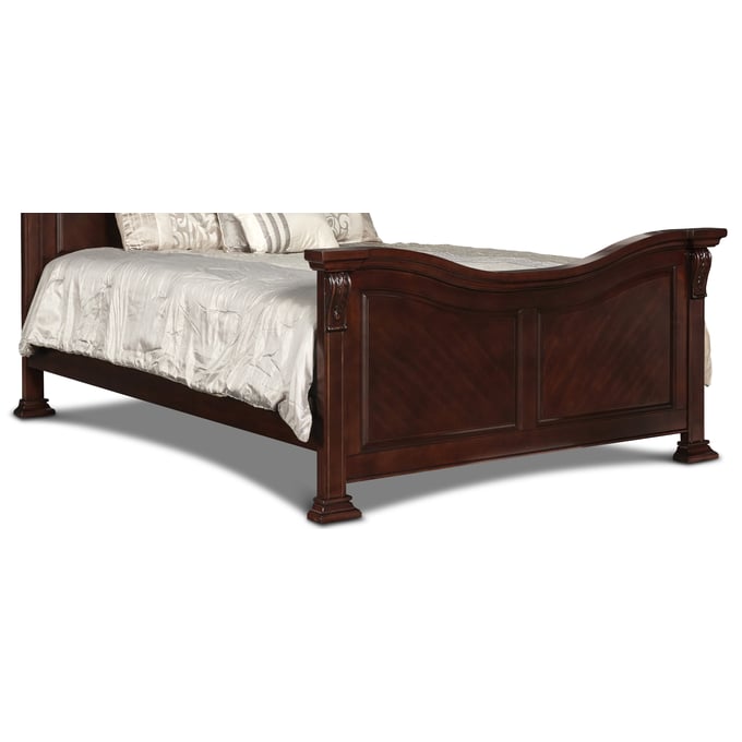 New Classic Furniture Emilie Tudor Brown King Cal King Footboard and Slats NCF-BH1841-120