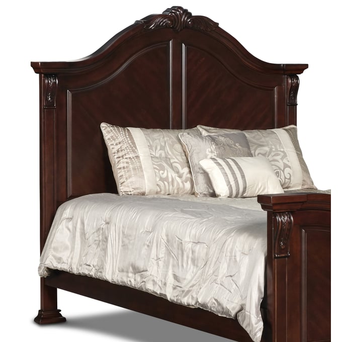 New Classic Furniture Emilie Tudor Brown Queen Headboard NCF-BH1841-310