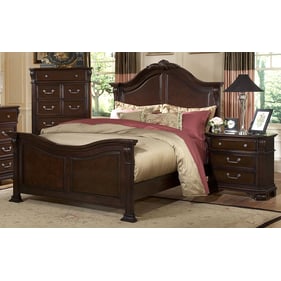 New Classic Furniture Emilie Tudor Brown 2pc Bedroom Set with King Bed